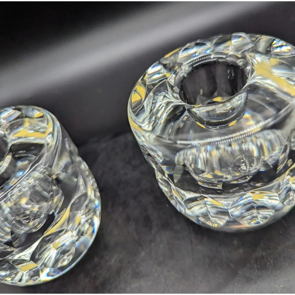 2  Kosta Boda‎ Sweden Ann Goran Warff Design Candle Holders
